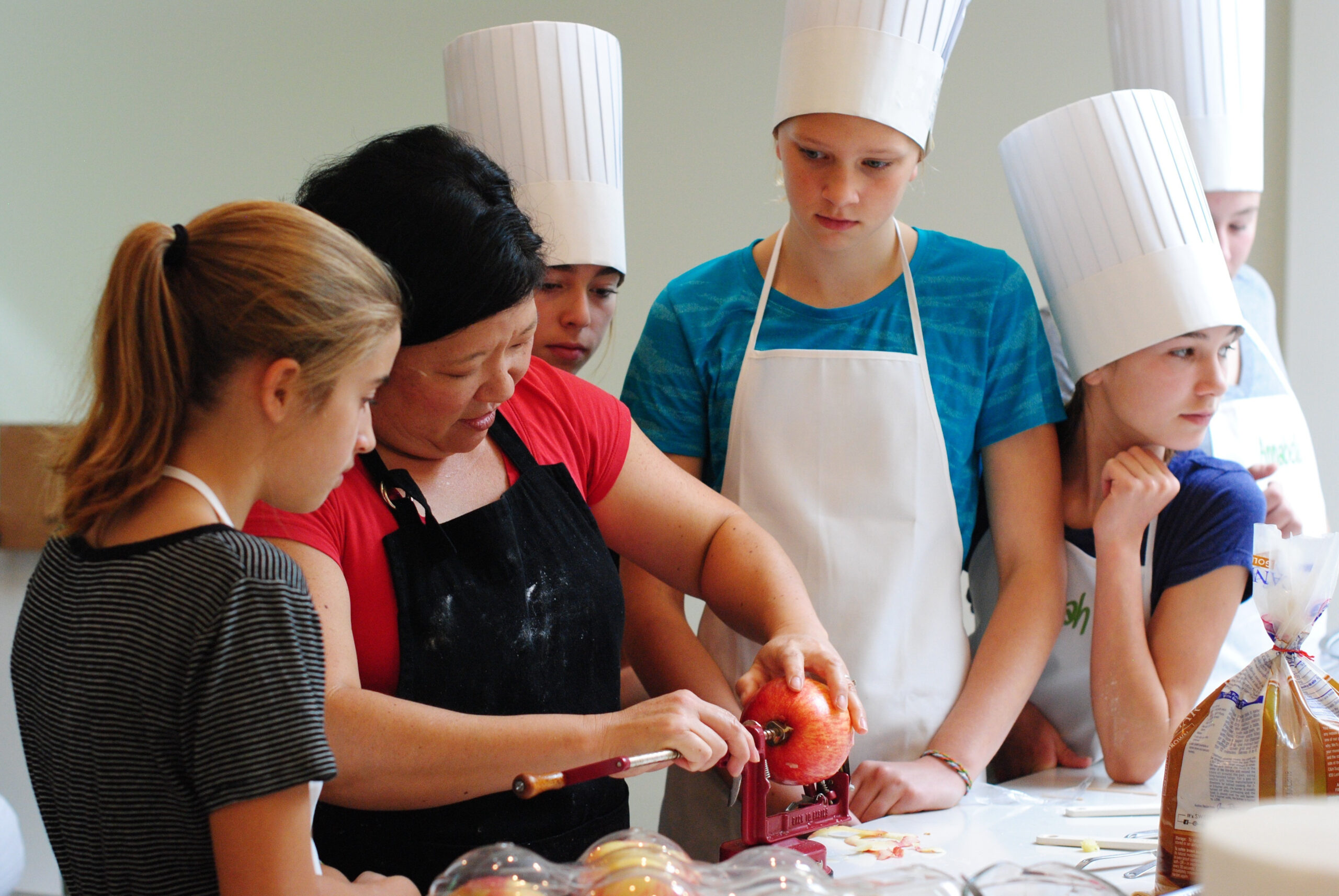 students watching instructor core apple